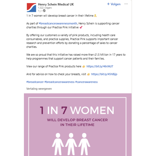 LinkedIn post Practice Pink 3